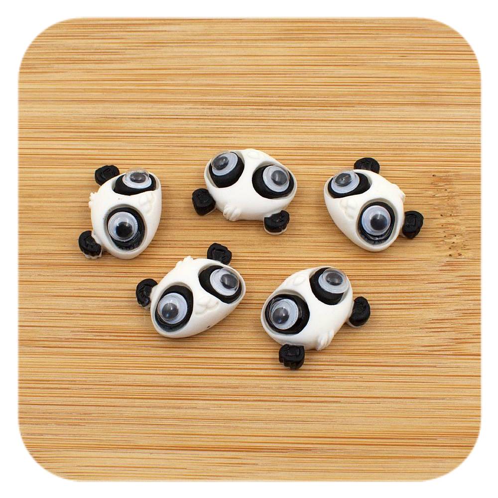 resin cabochons panda face
