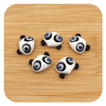 resin cabochons panda face