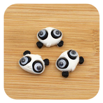 panda face resin cabochons