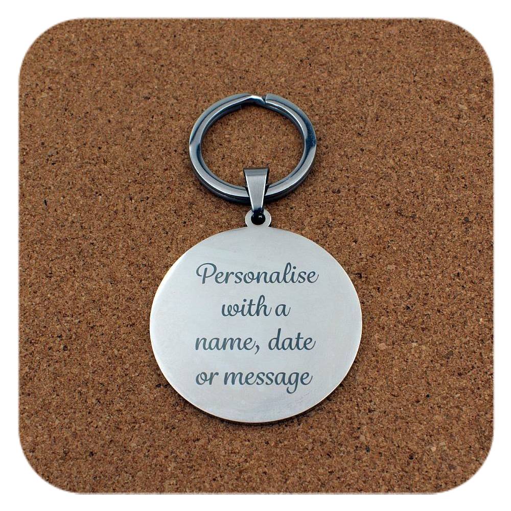 Personalised engraving example for Best Teacher In Crayon-iverse keyring