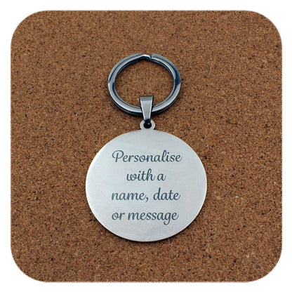 Personalised engraving example for Best Teacher In Crayon-iverse keyring