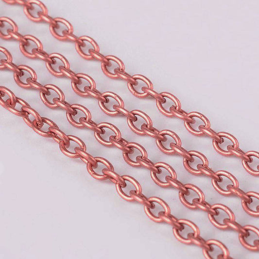 red copper alloy cable chain 5 metre