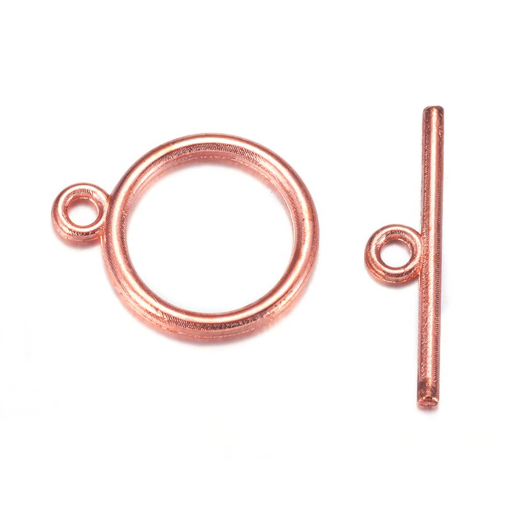 rose gold alloy toggle clasps 10 pack