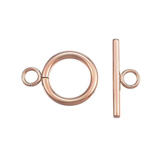 rose gold stainless steel toggle clasps 5 pack