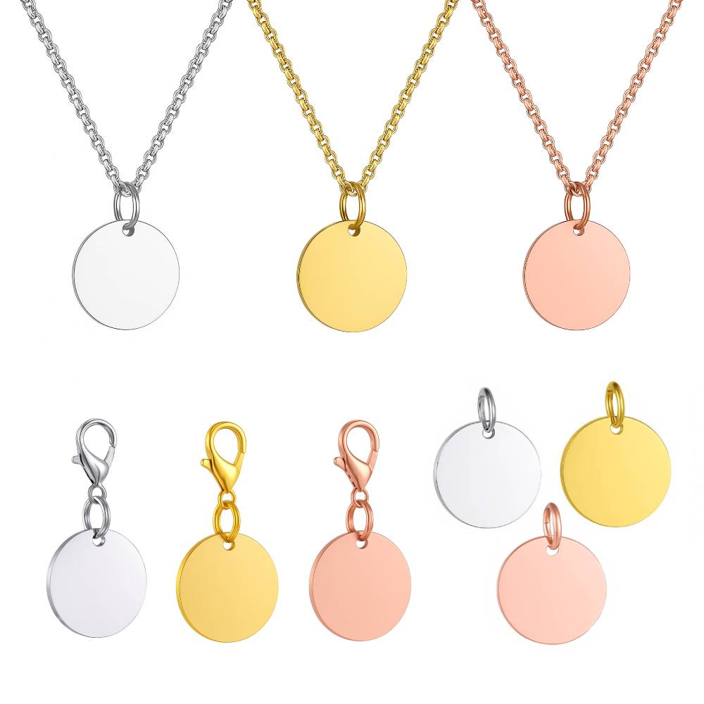 Pendant, clip on charm and necklace examples for Star Of Life Medical ID designs