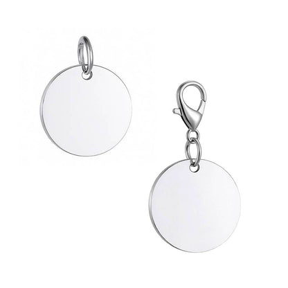 Examples of silver pendants and clip on charms