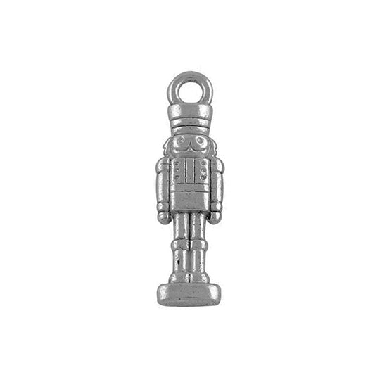 nutcracker soldier antique silver charms 10 pack pendants