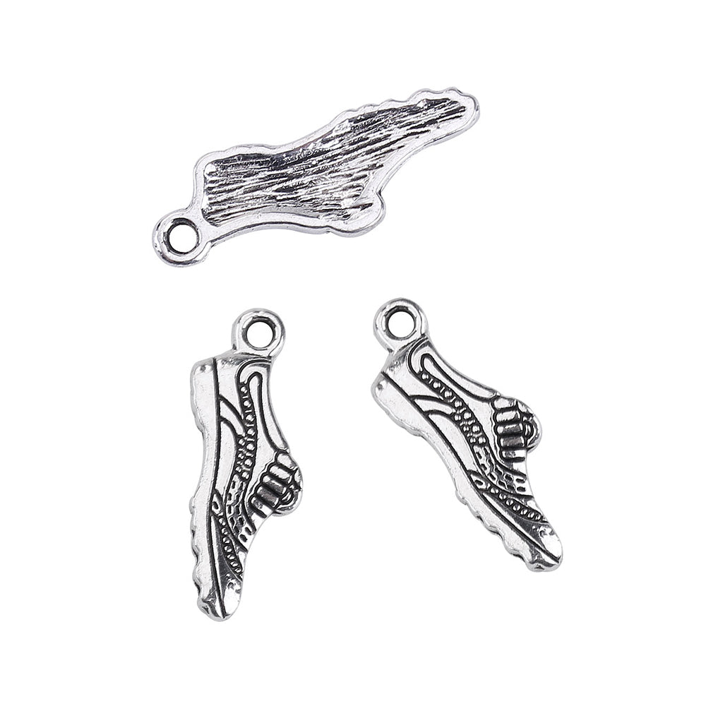 metal trainer antique silver charms pendants
