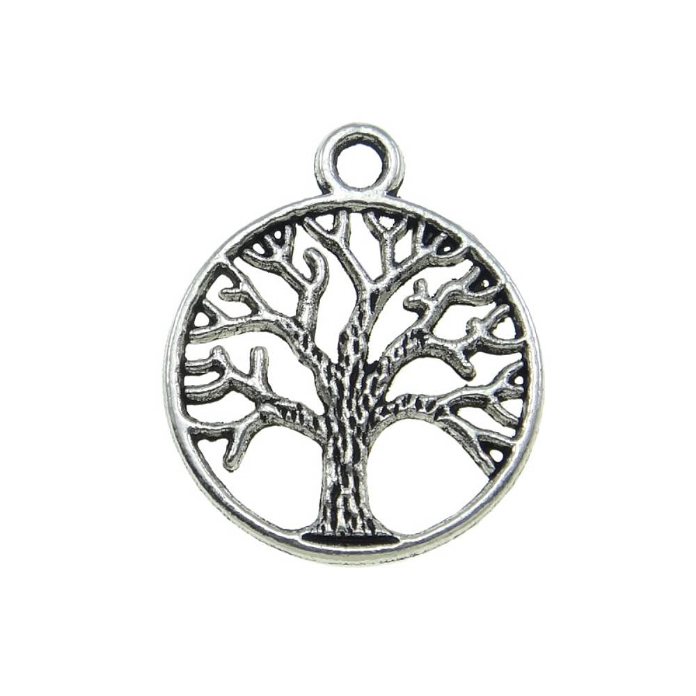 tree of life antique silver charms 10 pack pendants