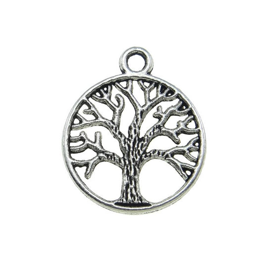 tree of life antique silver charms 10 pack pendants