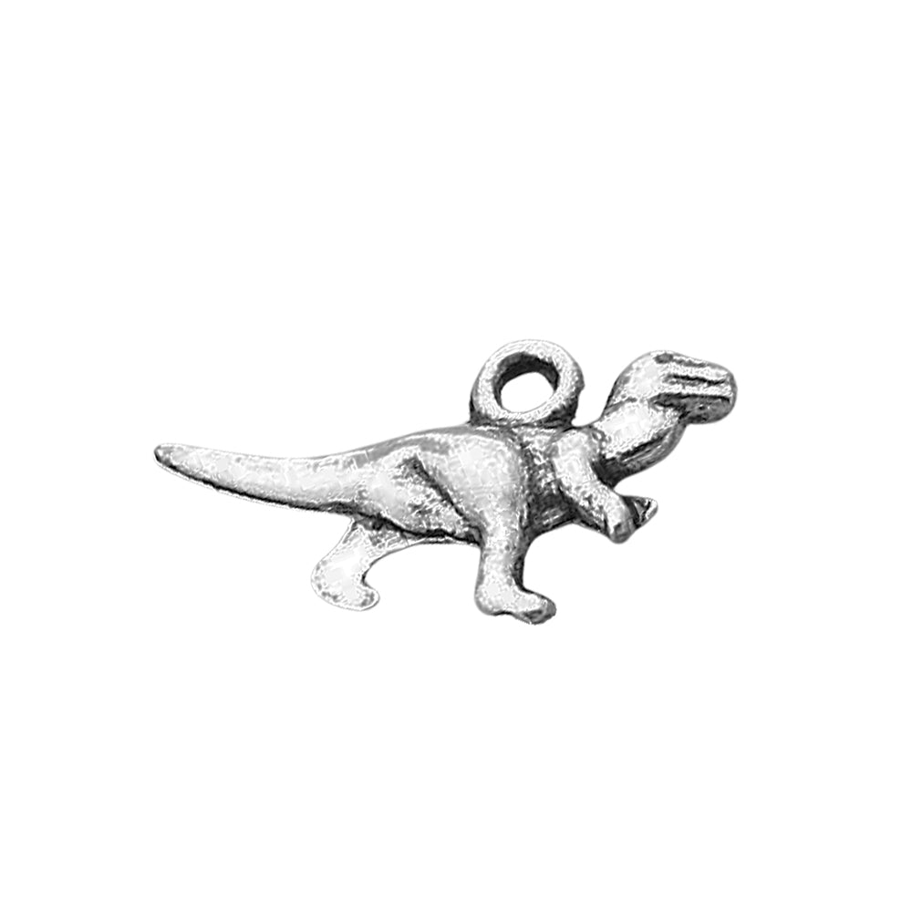 tyrannosaurus rex antique silver charms 15 pack pendants