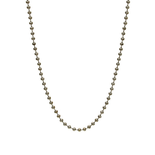 Ball Chain Gunmetal Stainless Steel Necklace