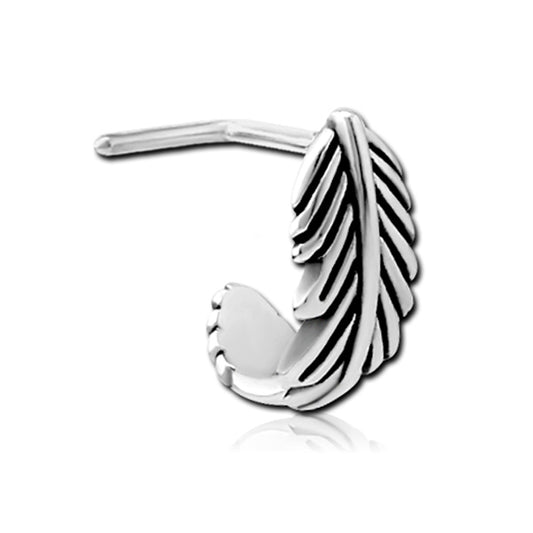 Feather Silver Stainless Steel Nose Crawler