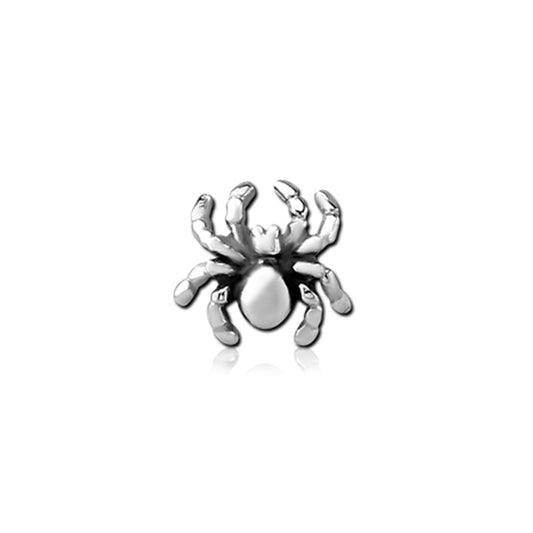 Spider Silver Stainless Steel Externally Threaded Attachment
