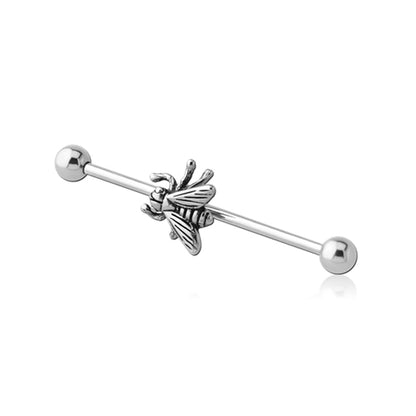 Fly Silver Stainless Steel Industrial Scaffold Barbell
