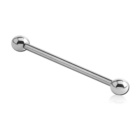 Plain Silver Stainless Steel Industrial Scaffold Barbell 