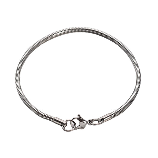 Stainless Steel Silver Snake Bracelet